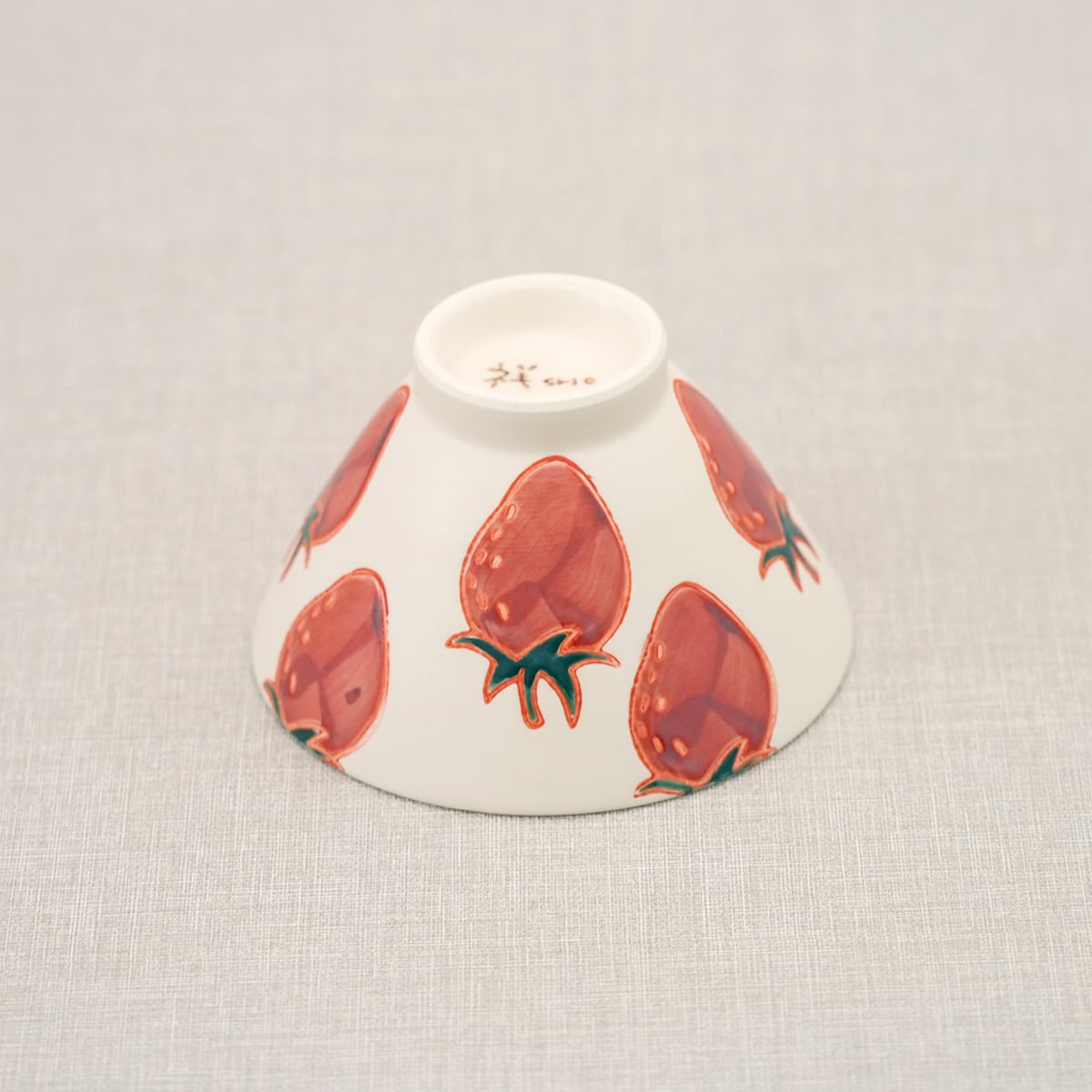 フレッシュアート 反茶付（いちご） | 菊祥陶器／工房祥sho～ Kikusho