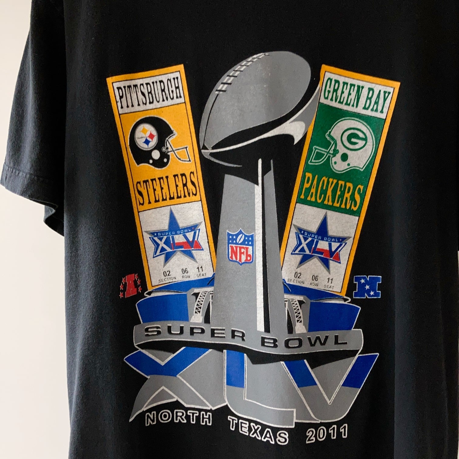 NFL スティーラーズVSパッカーズ Tシャツ Size L【0528A65