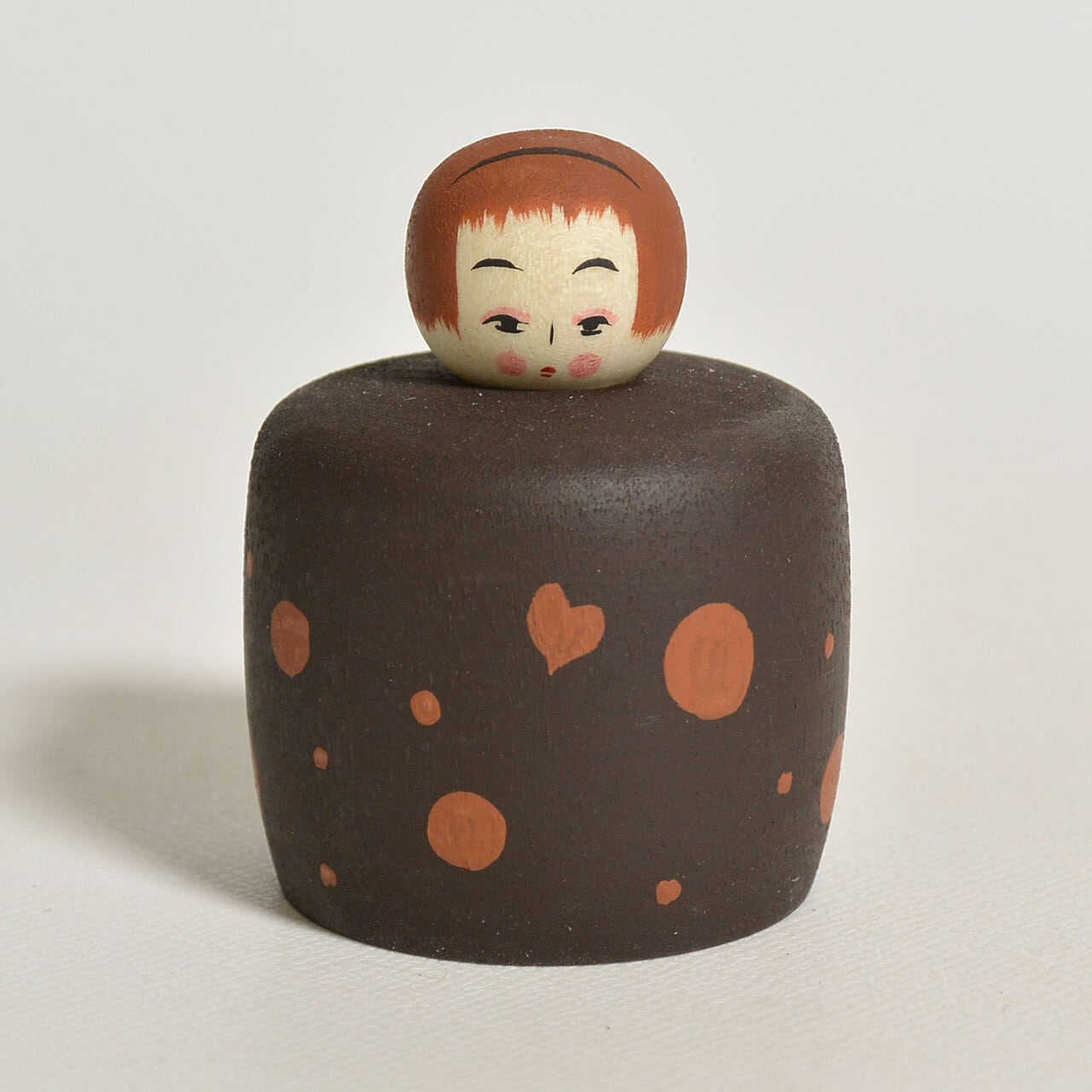 ドットちゃんえじここけし 約1.5寸 約4.5cm 鈴木明 工人（作並系