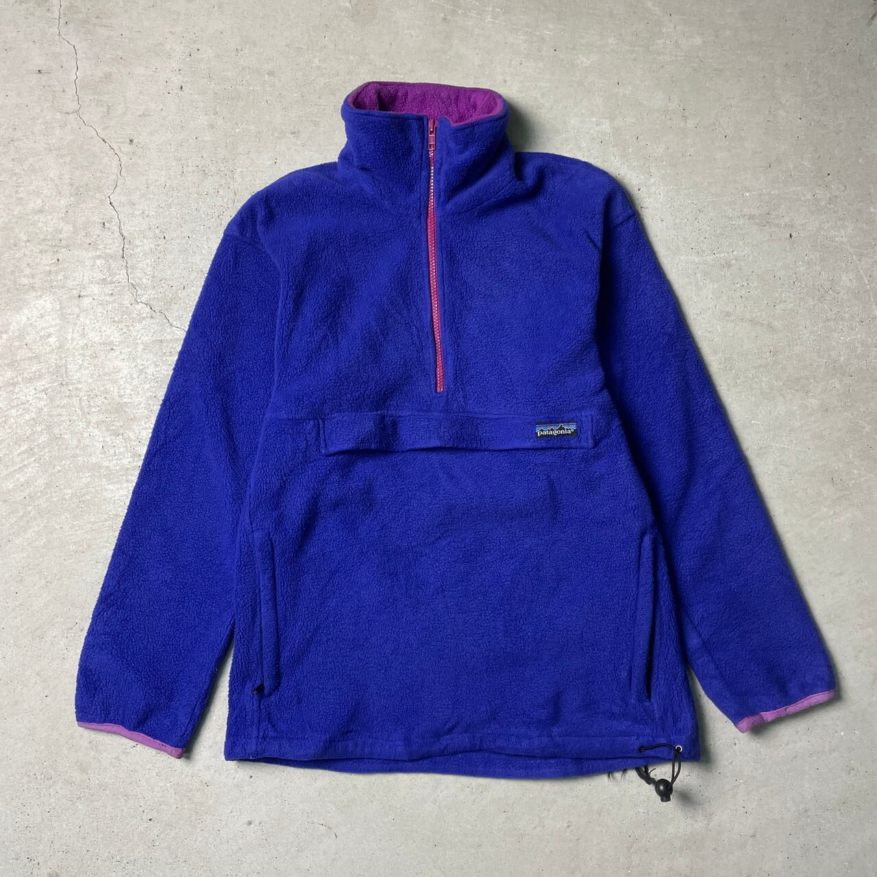 海外限定パタゴニア　Patagonia フリース　ベージュワインレッド　メンズS90s