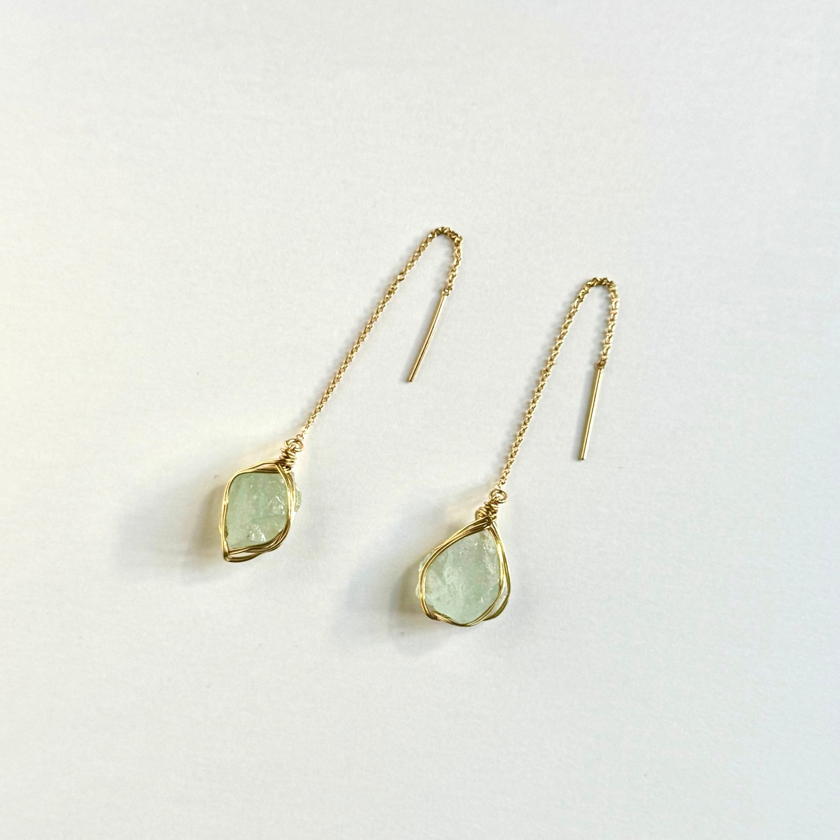 アクアマリン イヤリング Aqua marine earring 1 | LE:PO レポー