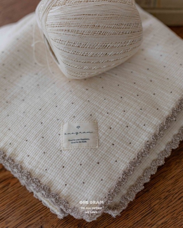 【 one gram / 予約 】Ellie blanket (pin coat)