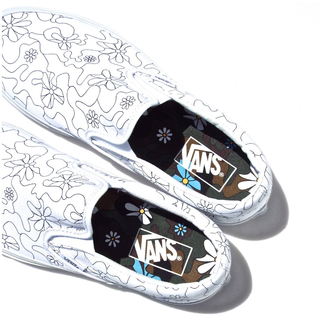 vans camo daisy