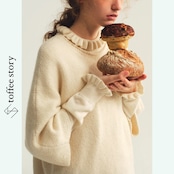 【2color】風をまとう詩のような8分袖ニット 《P0299》