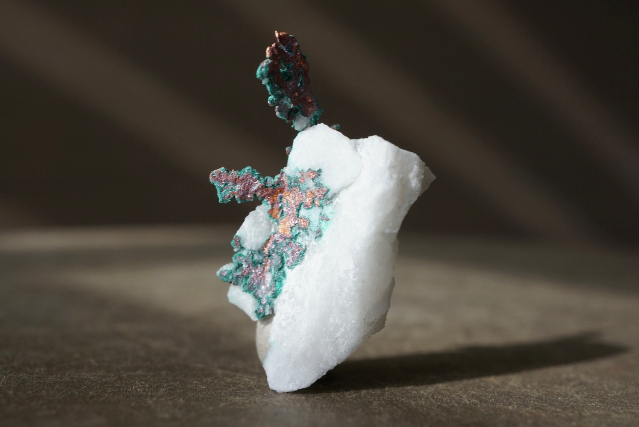 ミシガン州産自然銅/クォーツ  Native Copper/Quartz 1504