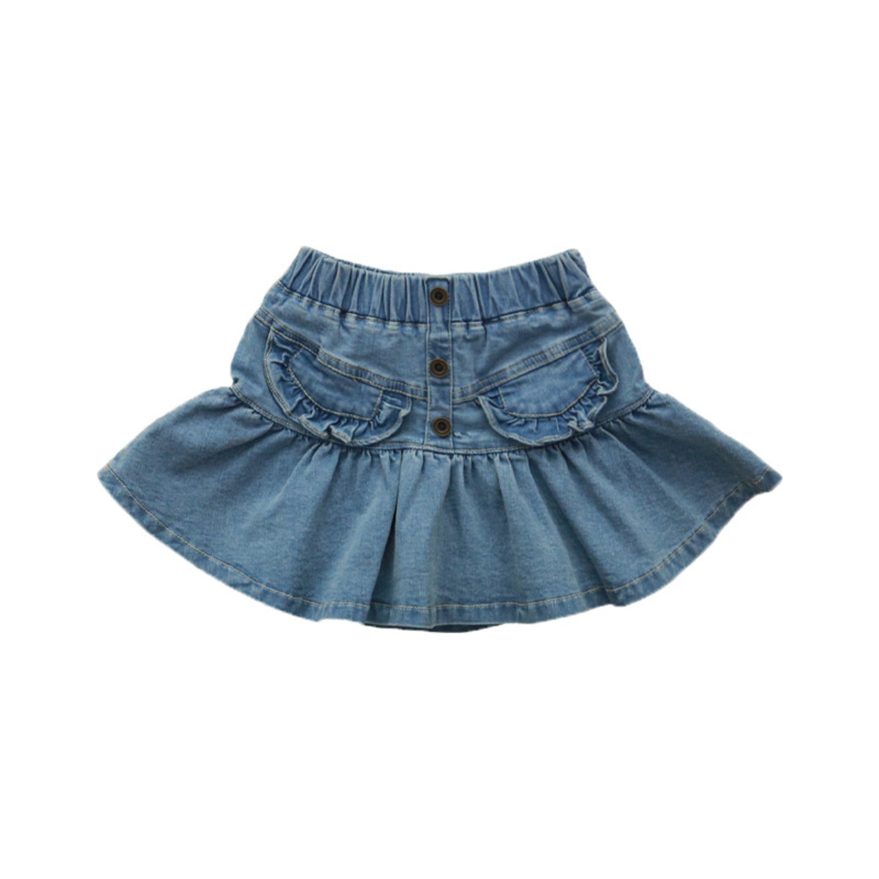 夏ハイウエストデニムスカート3色