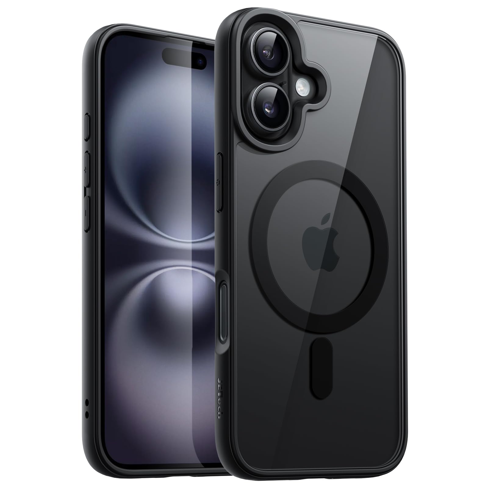 JETech iPhone 16用 マグネットケース (ブラック)