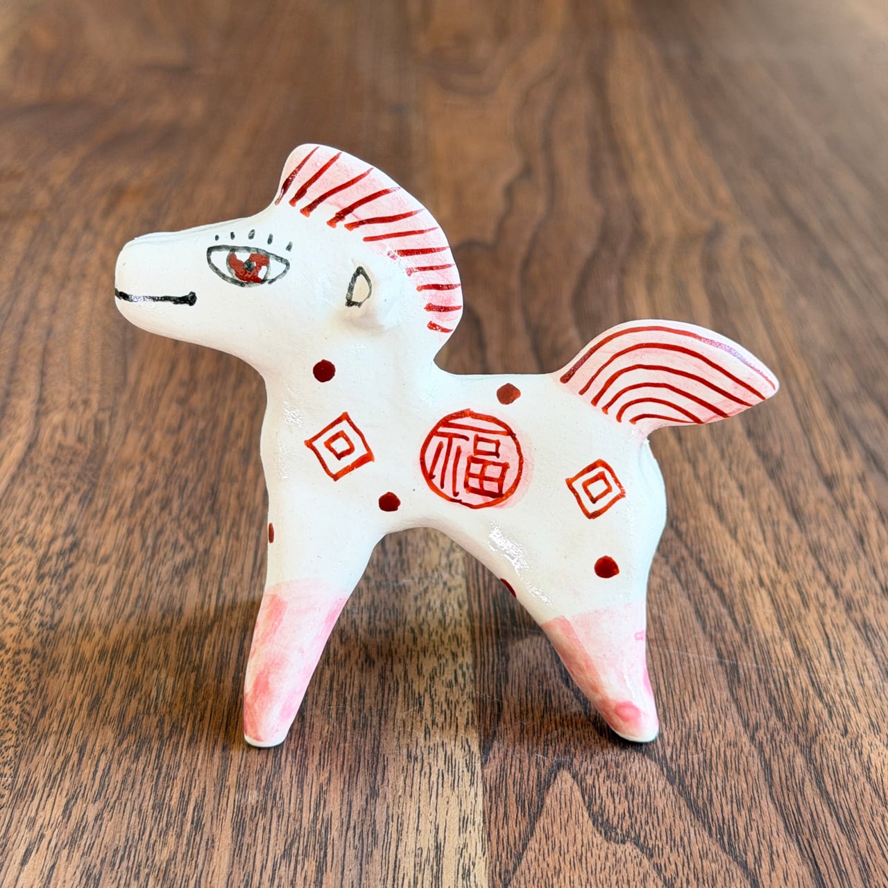 山口祥治 干支フィギュア 午(ウマ)「ウマジャロウ UJ-181」 工房:喜鶴製陶(有田焼)