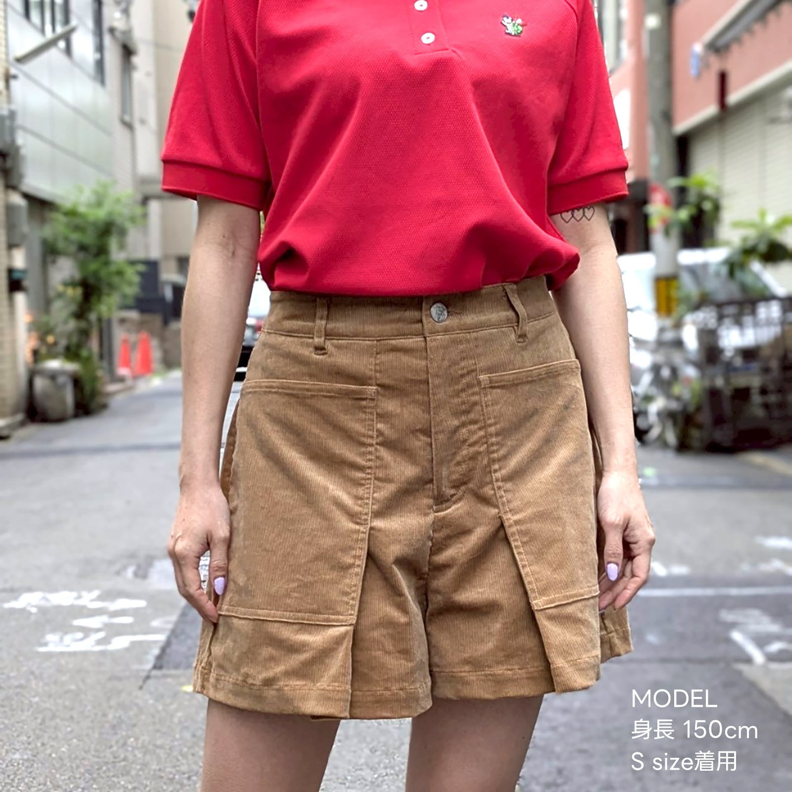 WOMEN'S】CORDUROY CULOTTE -IVORY- | 8G SHOOT WEBSTORE