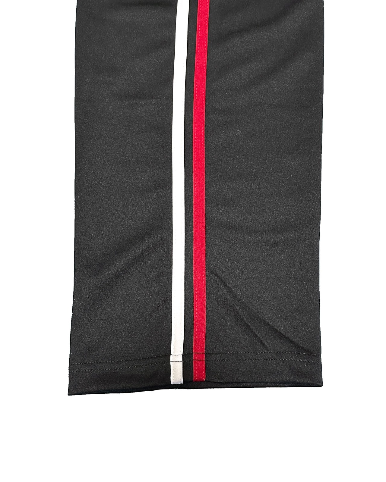 BASIC ONE POINT TRACK PANTS - BLACK / RED / WHITE
