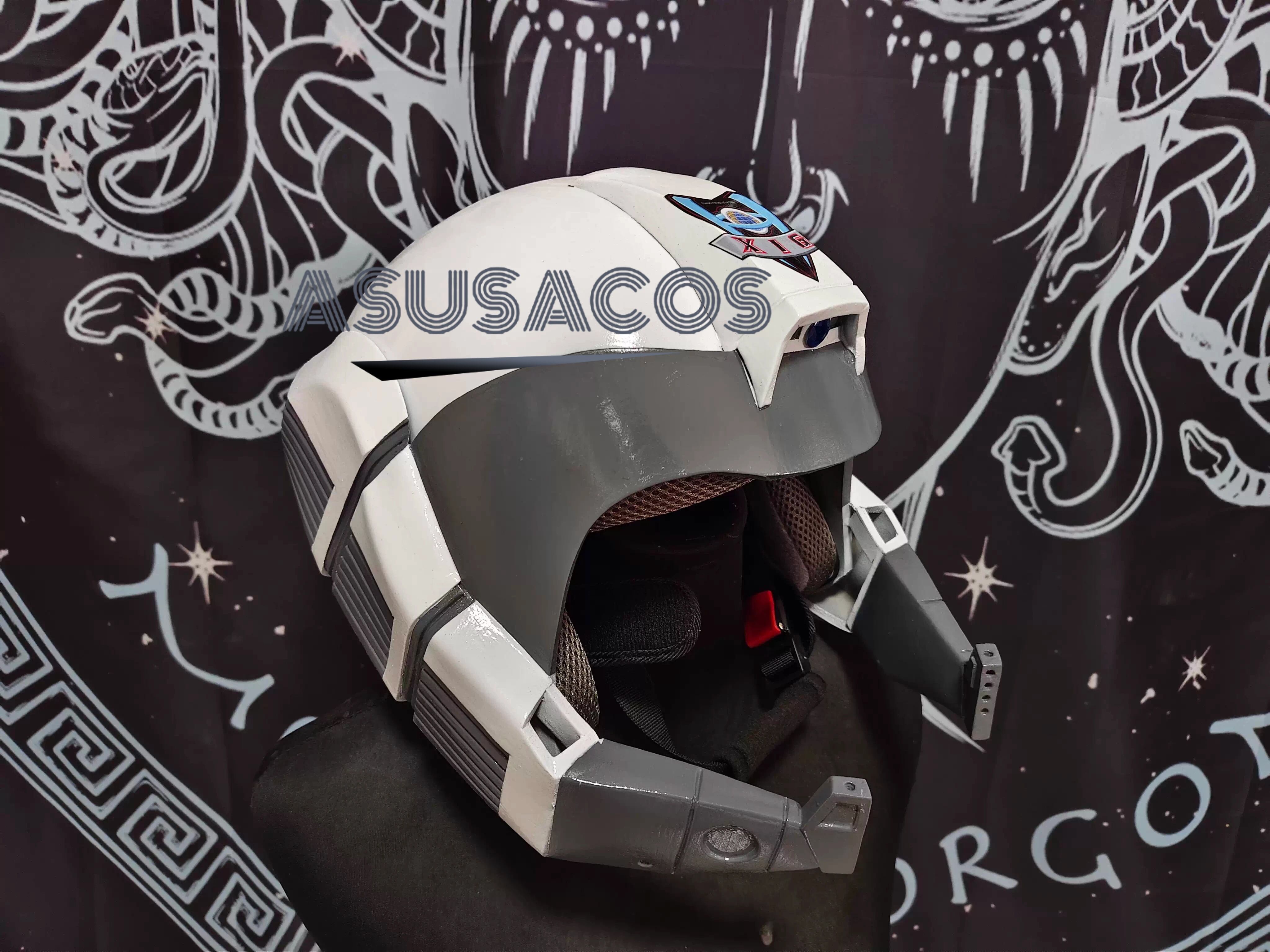 ASUSACOS 実物撮影！ウルトラマンティガ GUTS ヘルメット 円大梧