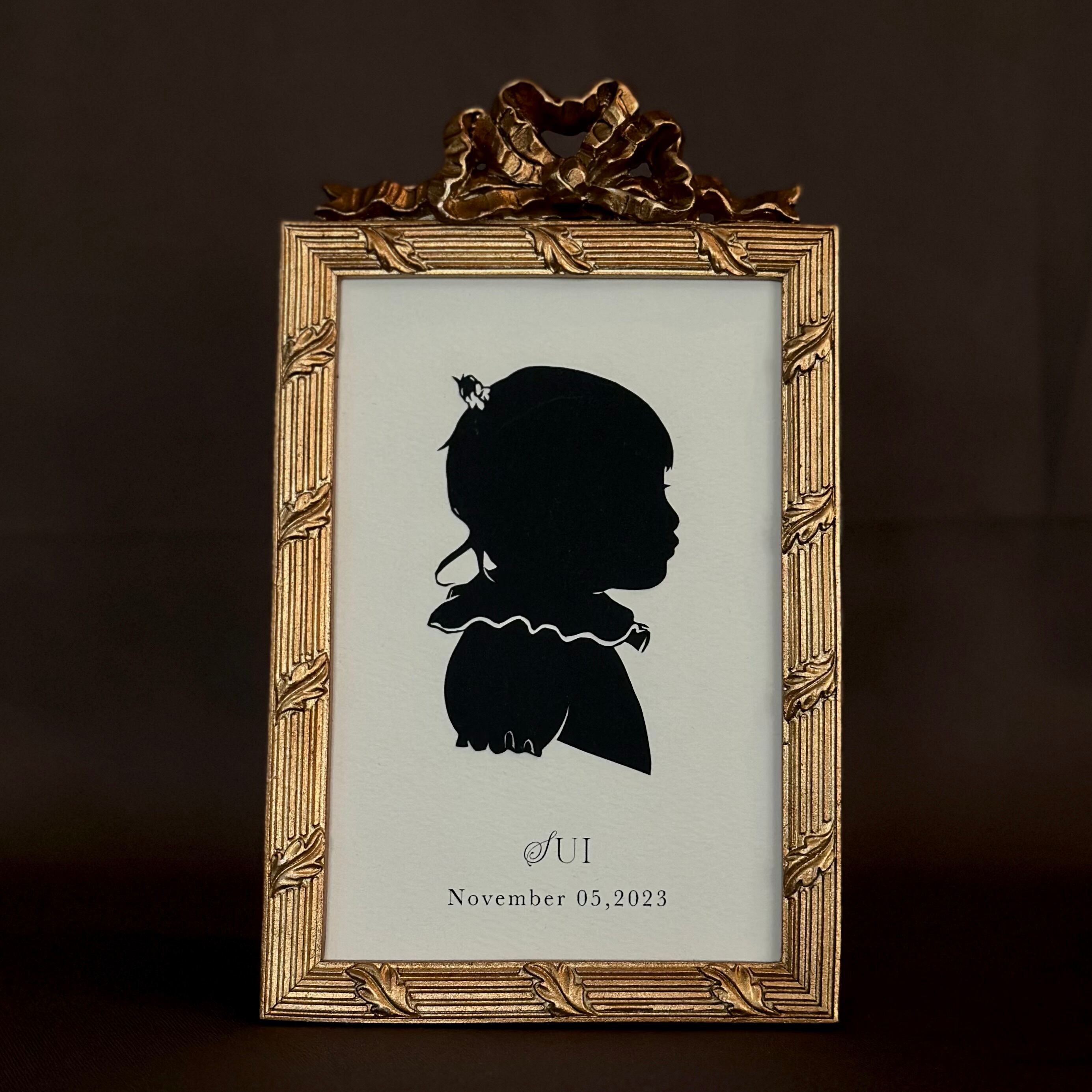 Silhouette Frame|ゴールドレクタングル