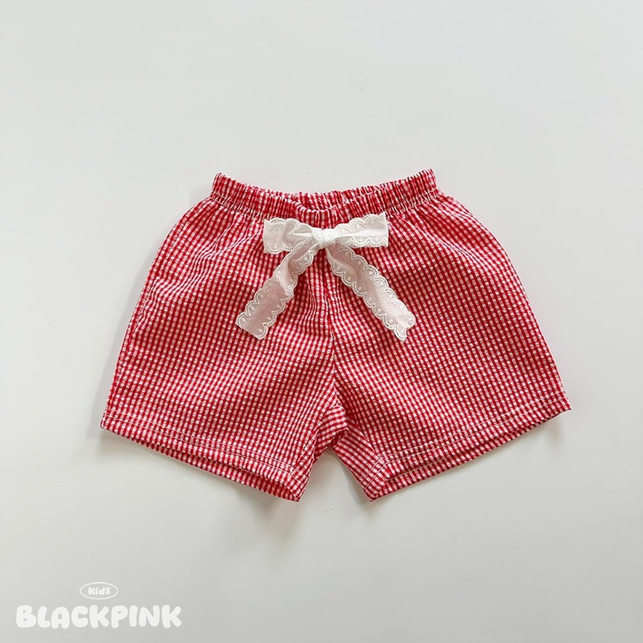 [BLACKPINK] Lace Check Shorts / [블랙핑크] 레이스체크반바지