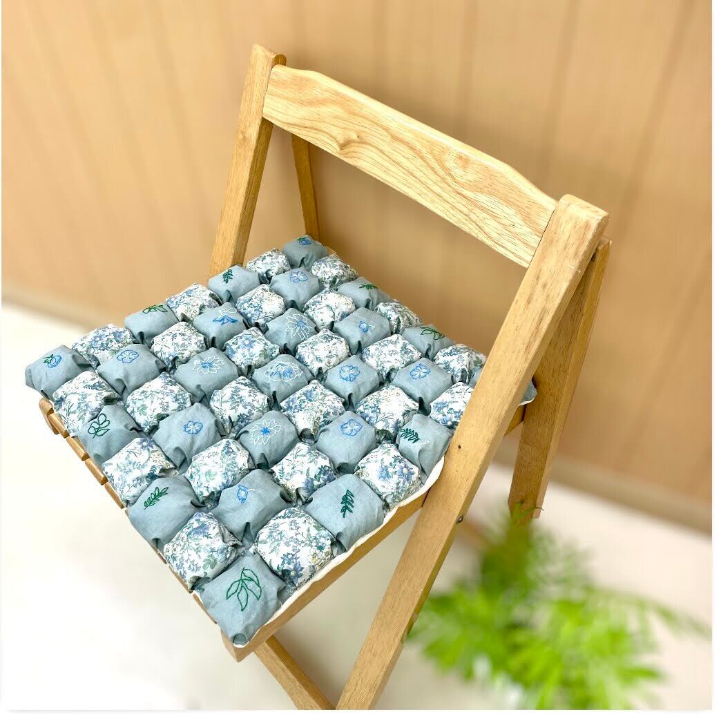 クッションチェア ネイビー メモリーフォーム 91D×91W×61Hcm