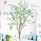 即納 ウォールステッカー　おしゃれ 　北欧　鳥かご　植物　壁紙　シール　自然　剥がせる