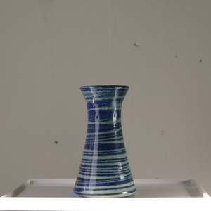 soil (ソイル)  by 島谷 達廣 spiral vase (大) 【blue×yellow】3