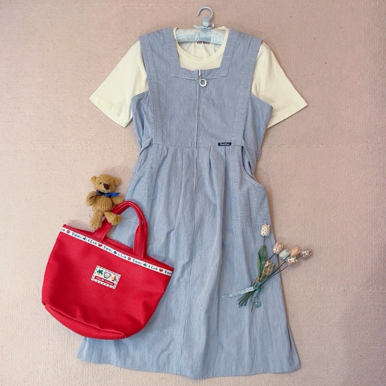 Familiar / hickory jumper skirt
