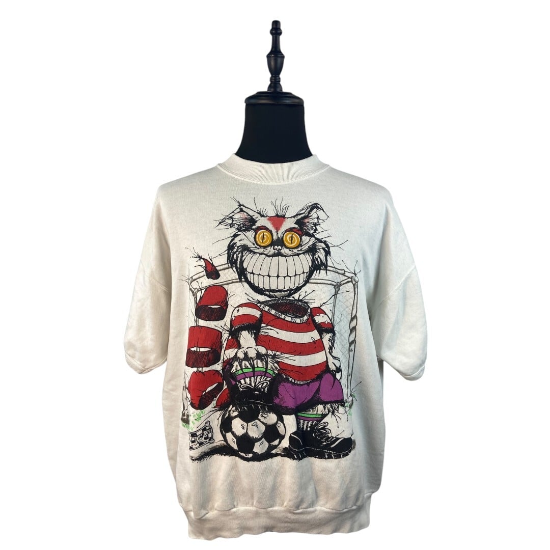 Alice in Wonderland】90s チェシャ猫 スウェットTシャツ Alice in Wonderland】90s チェシャ猫 スウェットTシャツ