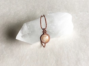 フォシルコーラル macramé bracelet