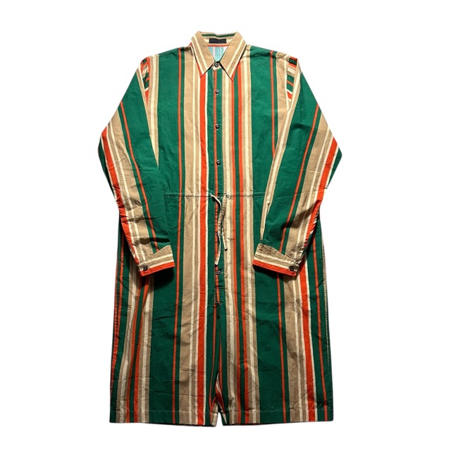 2022ss PRADA cotton stripe all-in-one