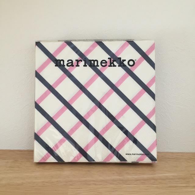 【marimekko】ランチサイズ ペーパーナプキン QUILT ホワイト