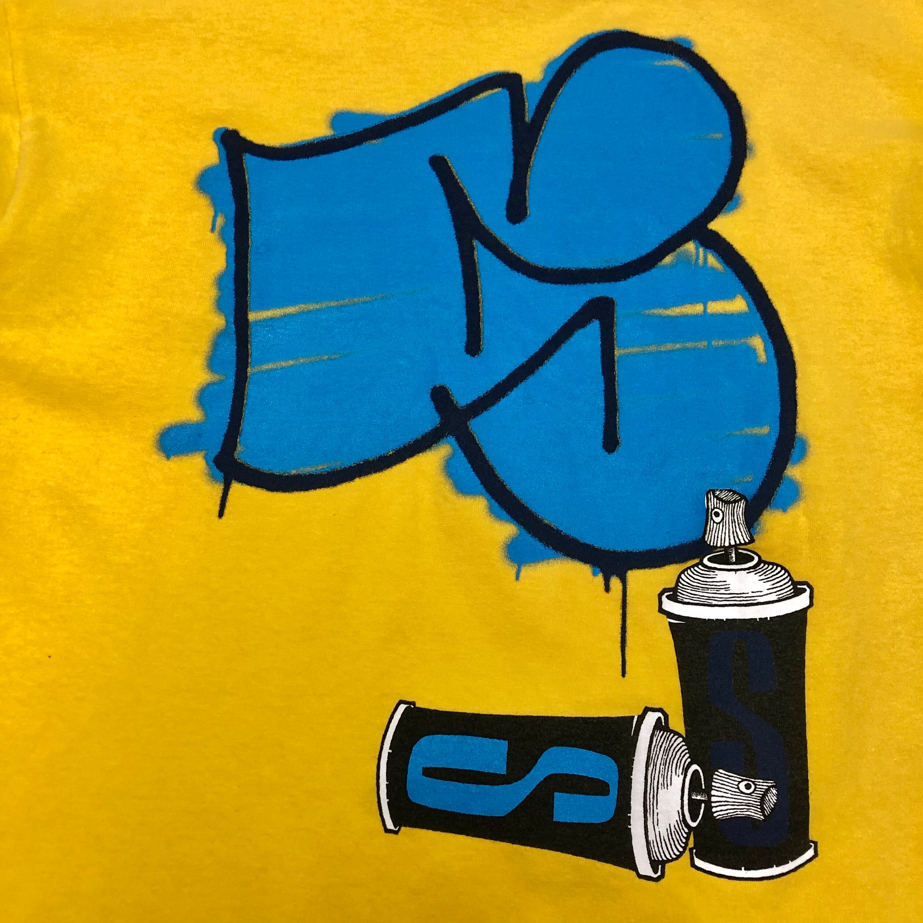 00s OLD STUSSY/Spray can Tee/USA製/銀タグ/L/スプレー缶 00s OLD STUSSY/Spray can Tee/USA製/銀タグ/L/スプレー缶