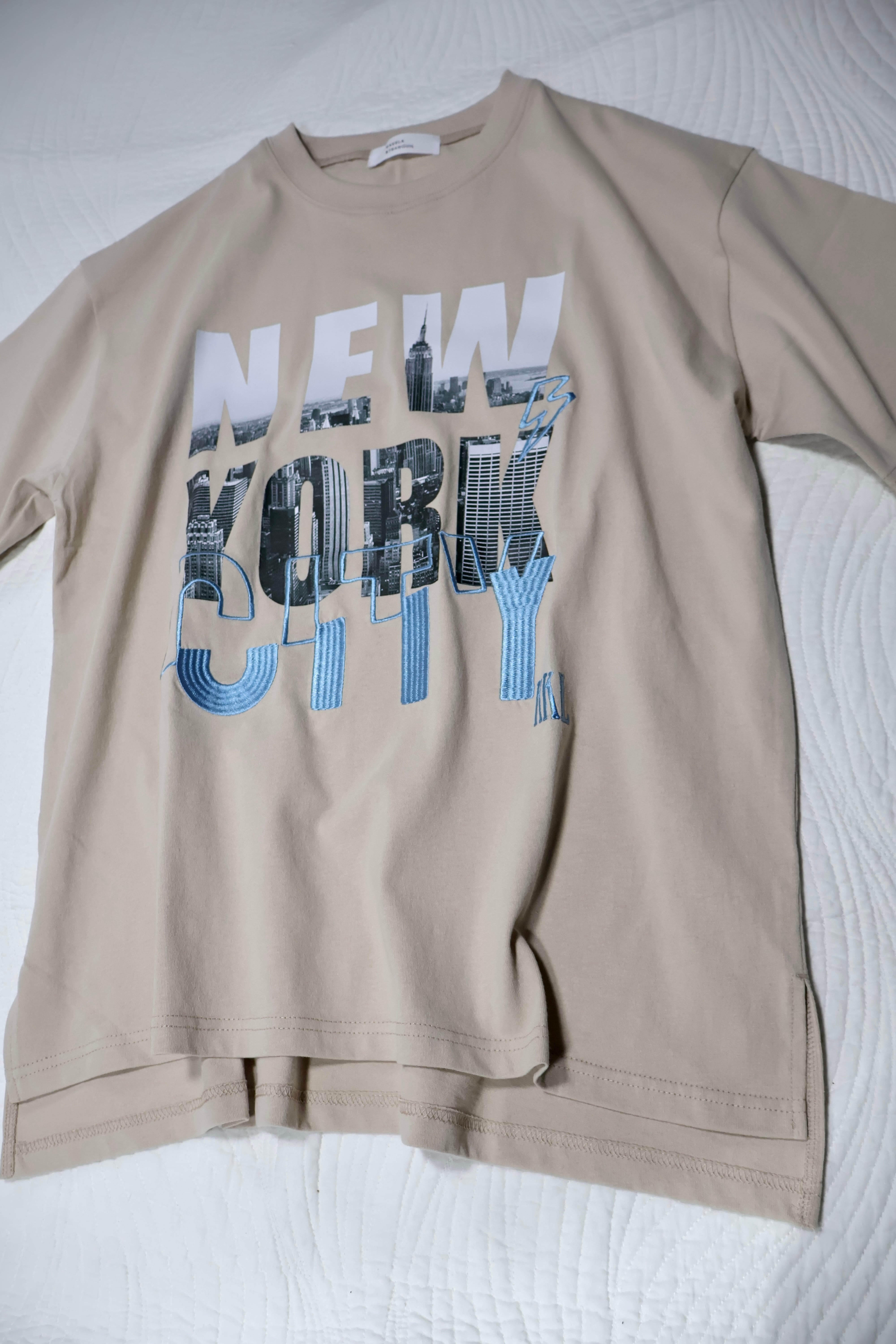 天竺New York転写プリント【12505-246-10】2025SS