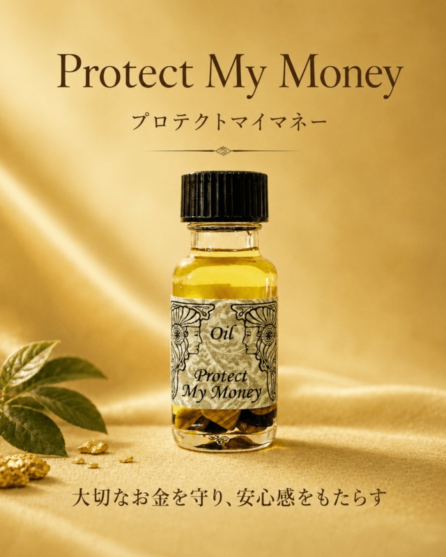 【お金のお守り】メモリーオイル｜プロテクトマイマネー（お金警備隊）