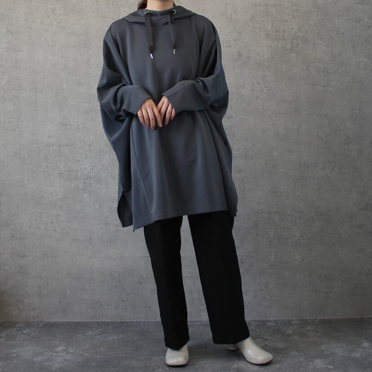 大人リラックスコーデが叶う☆ワイドドルマンチュニックパーカー