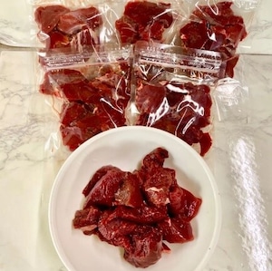 鹿肉 1kg ぶつ切り 犬用 国産 無添加 天然 生肉 冷凍 小分 ジビエ