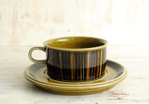 ARABIA アラビア コスモス ティーカップ&ソーサー KOSMOS 北欧食器 フィンランド 陶器 北欧 ヴィンテージ アンティーク_220329 it1610