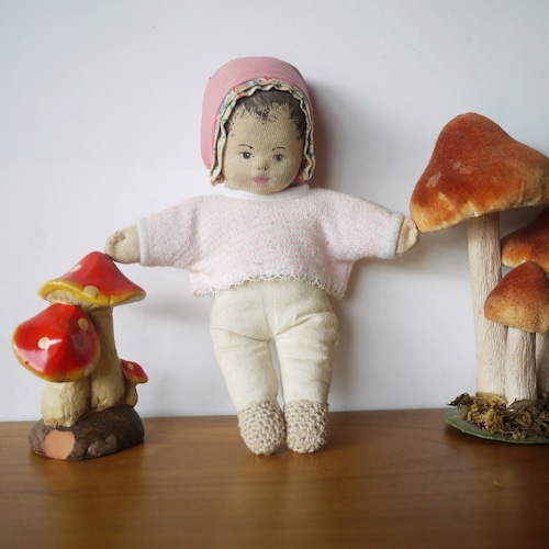 クロスドール ベビー人形 ヴィンテージ布人形 赤ちゃん