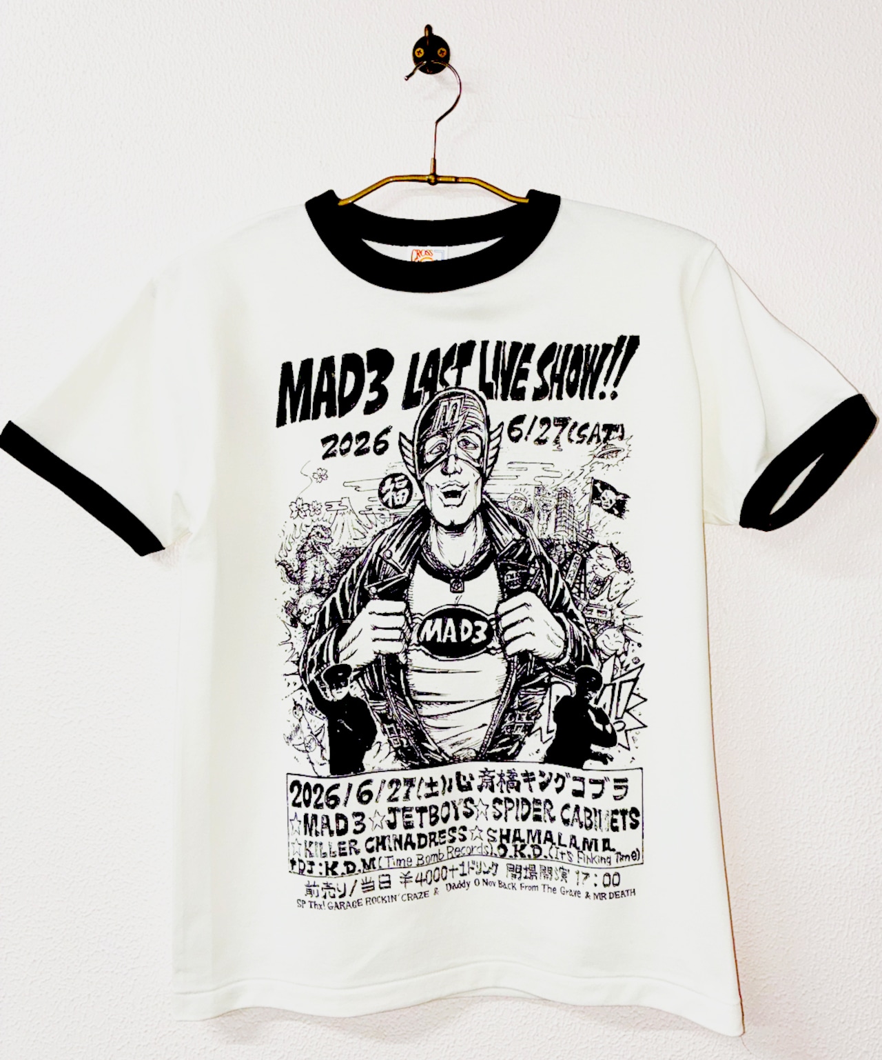 MAD3 LAST LIVE SHOW MEMORIAL Ringer Tee