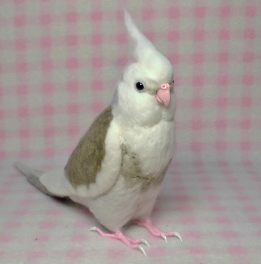 羊毛フェルト。オカメインコ。オーダー