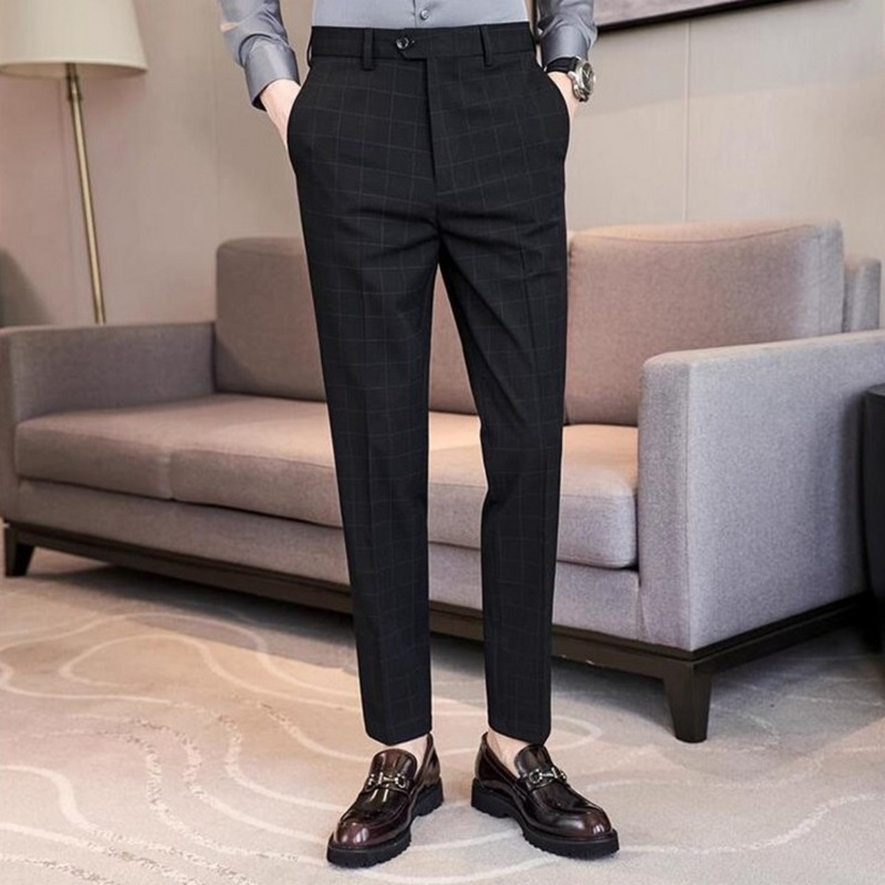 slim fit casual suit pants 00326
