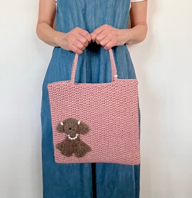 キラキラトートバッグ『Shanti』トイプードル ＝受注製作商品