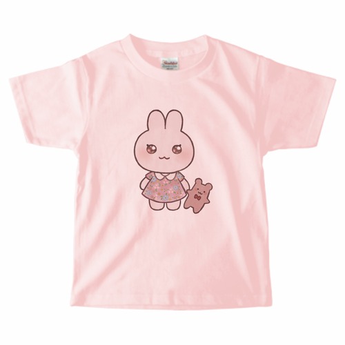 うさちゃんプリントキッズTシャツ
