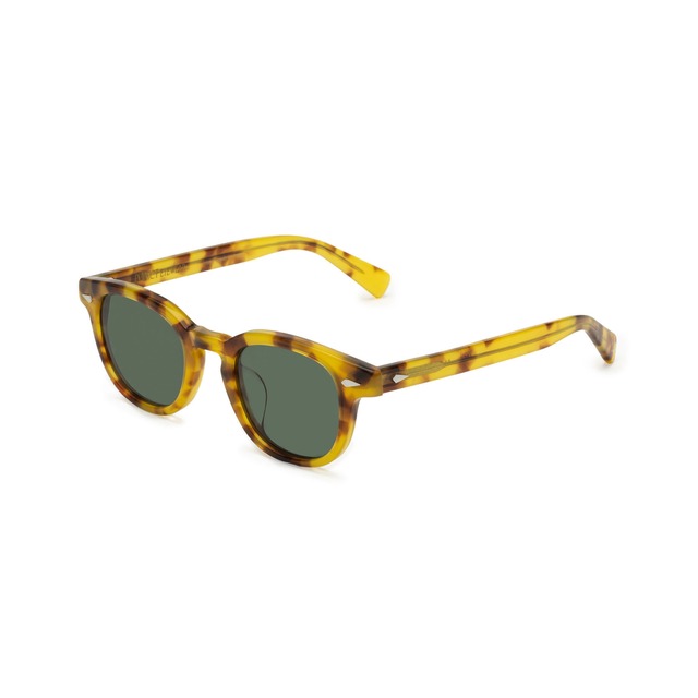 EVILACT eyewear " ACE " yellow havana / green lens