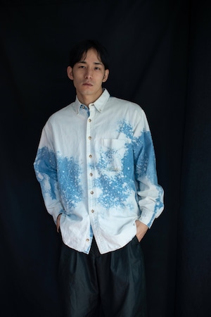 indigo bleach shirt