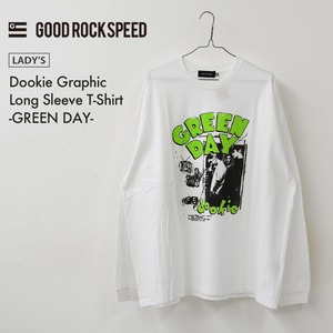 GOOD ROCK SPEED [グッドロックスピード] Dookie Graphic Long Sleeve T-Shirt-GREEN DAY-  [GRD202W] ドゥーキーグラフィックロングスリーブTシャツ-グリーンデイ-ロングスリーブTシャツ・ 綿TEE・長袖・ロングスリーブ・プリントTEE・クルーネック・LADY'S [2026AW]