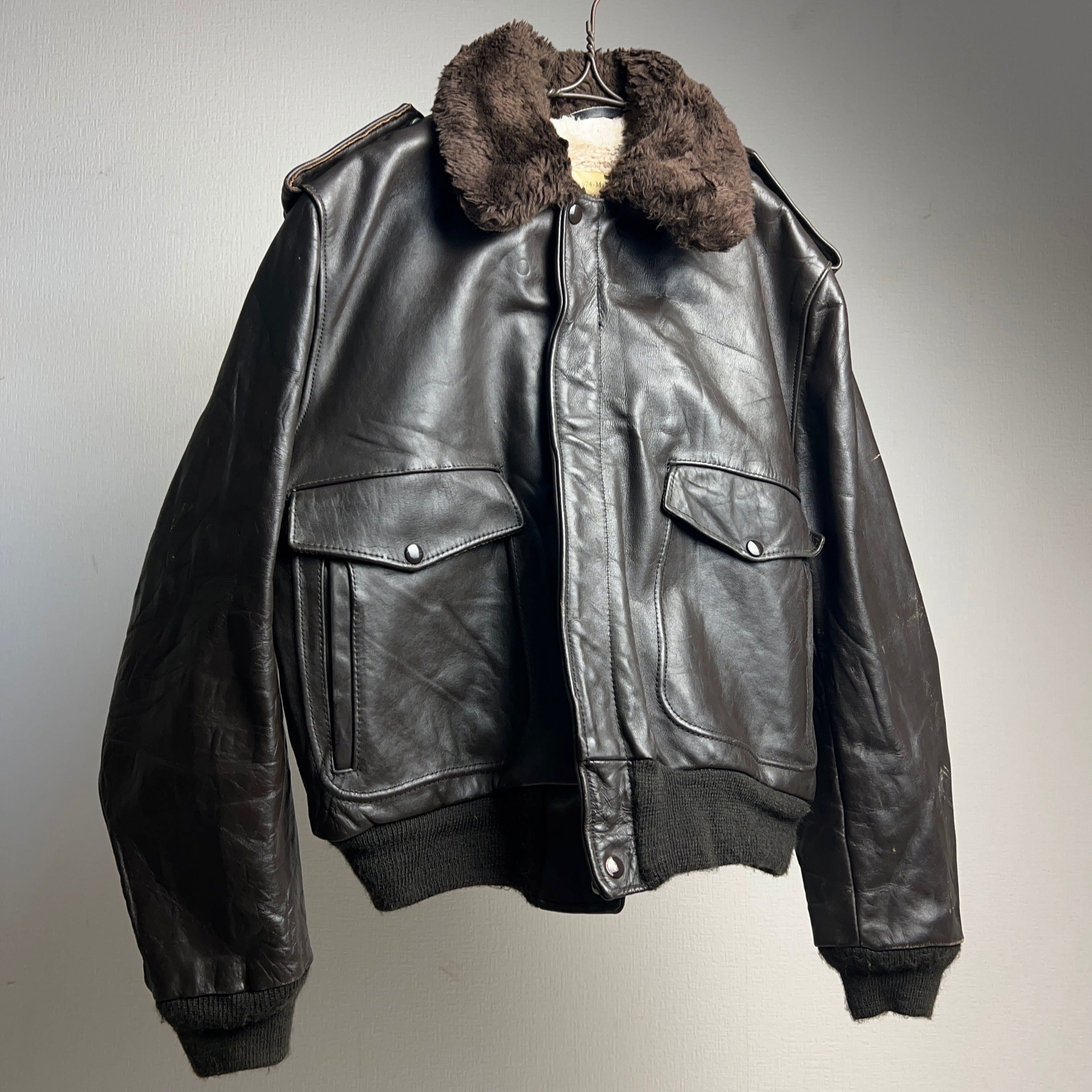 70's Schott G-1 Leather Flight Jacket 70年代 ショット レザージャケット  フライトジャケット【0929A89】【送料無料】