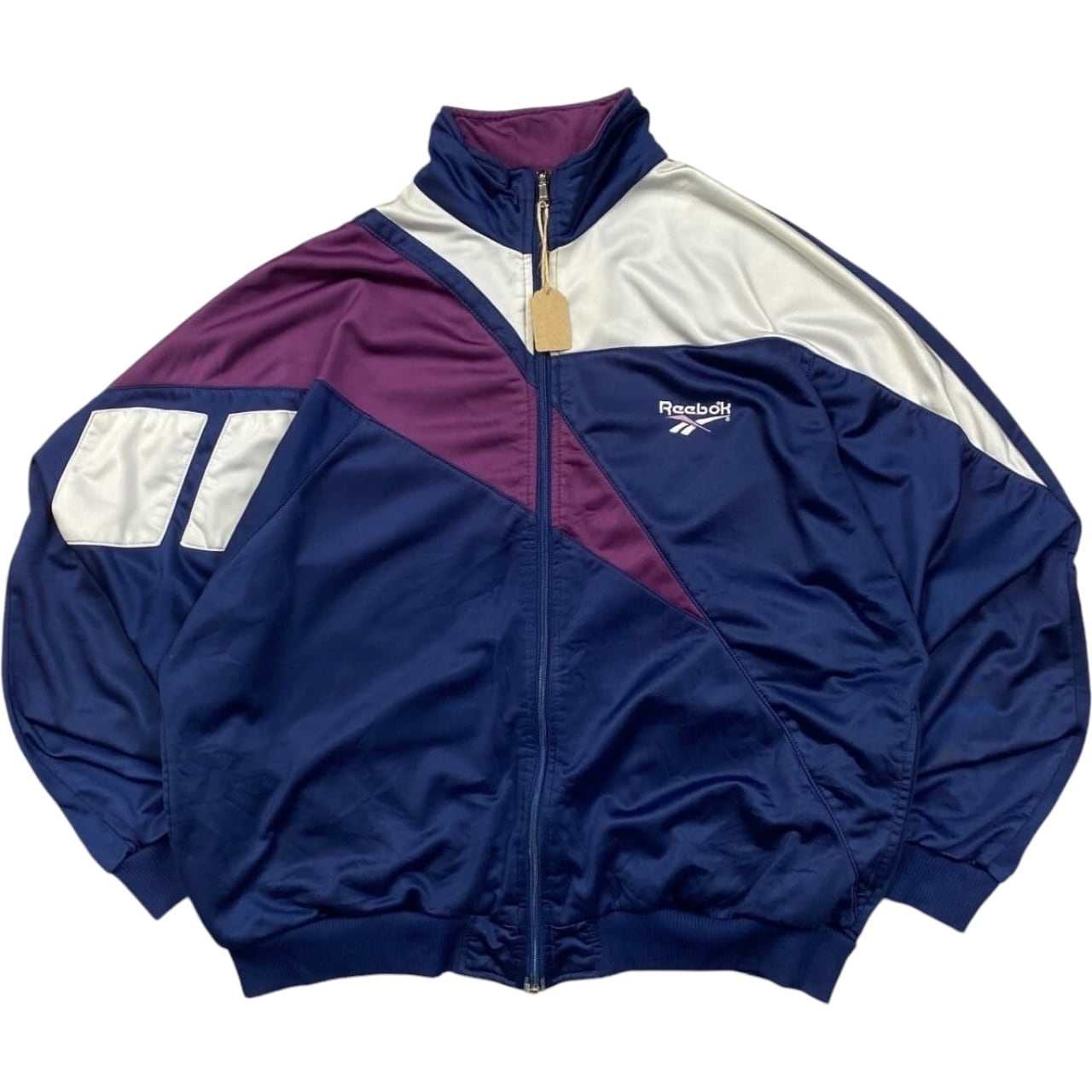 《L》Reebok リーボック ワンポイント トラックジャケット 90年代 vintage no.4295