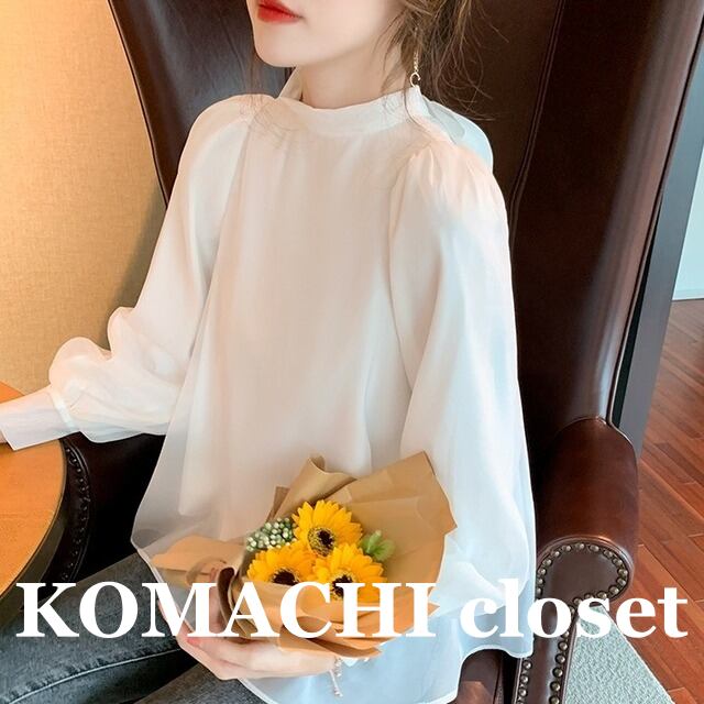 【送料無料】 ブラウス カットソー シフォンブラウス バックリボン ホワイト 韓国 レディース オルチャン シフォン トップス ボリューム袖 ラウンドネック ランタンスリーブ 透け感 白 ピンク 春 夏 秋 10代 20代 30代 40代 50代 楽ちん M L XL かわいい 大人可愛い きれいめ シンプル 大人 オフィス 通勤 OL 上品 おしゃれ 大人女子 こなれ感 キュート 主役級 存在感 抜け感 通学 デート 女子会 お泊まり 休日 着回し 普段使い きちんと