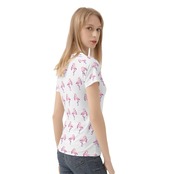 Women's All-Over Print T shirt White 4285