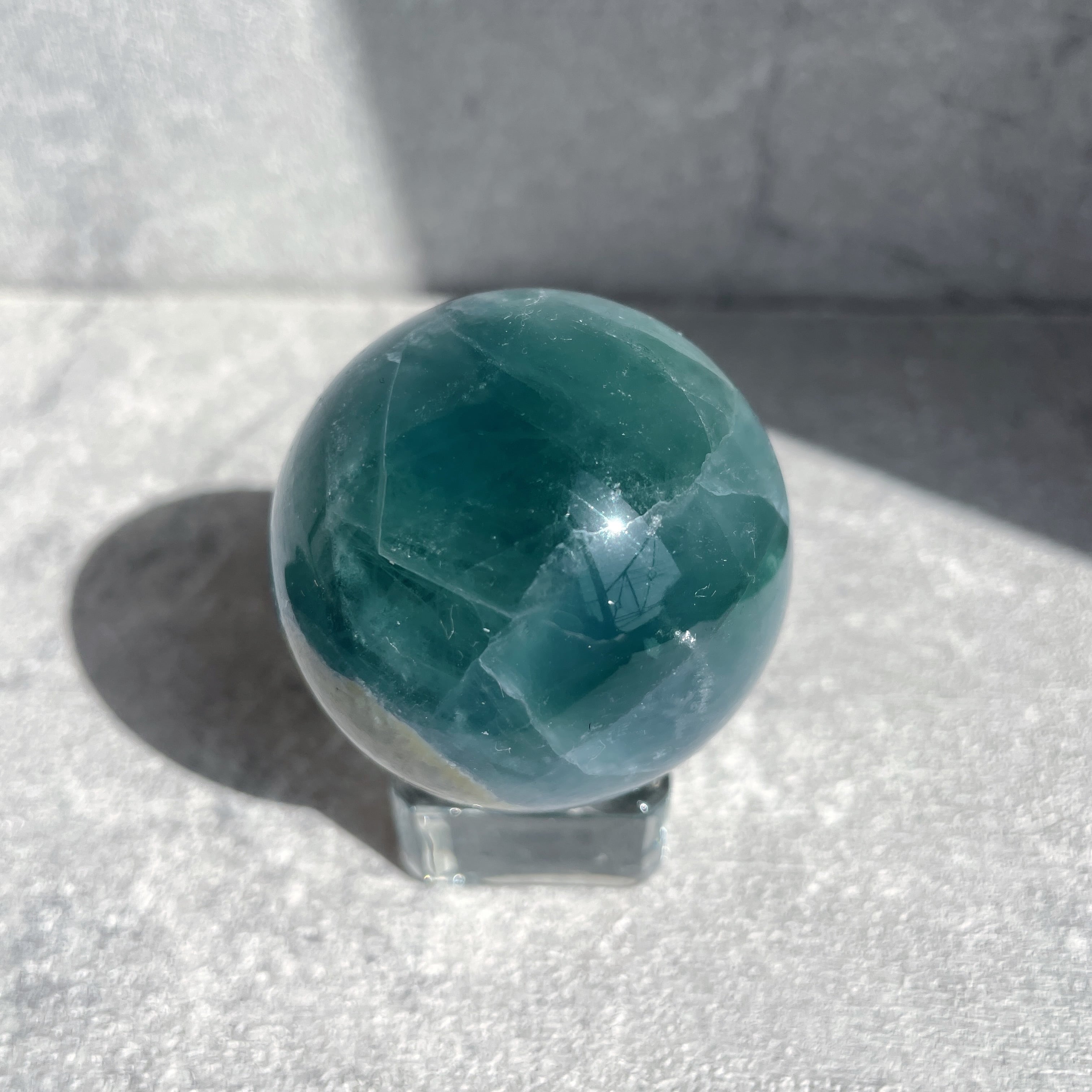 グリーンフローライト スフィア（丸玉）12◇Green Fluorite sphere