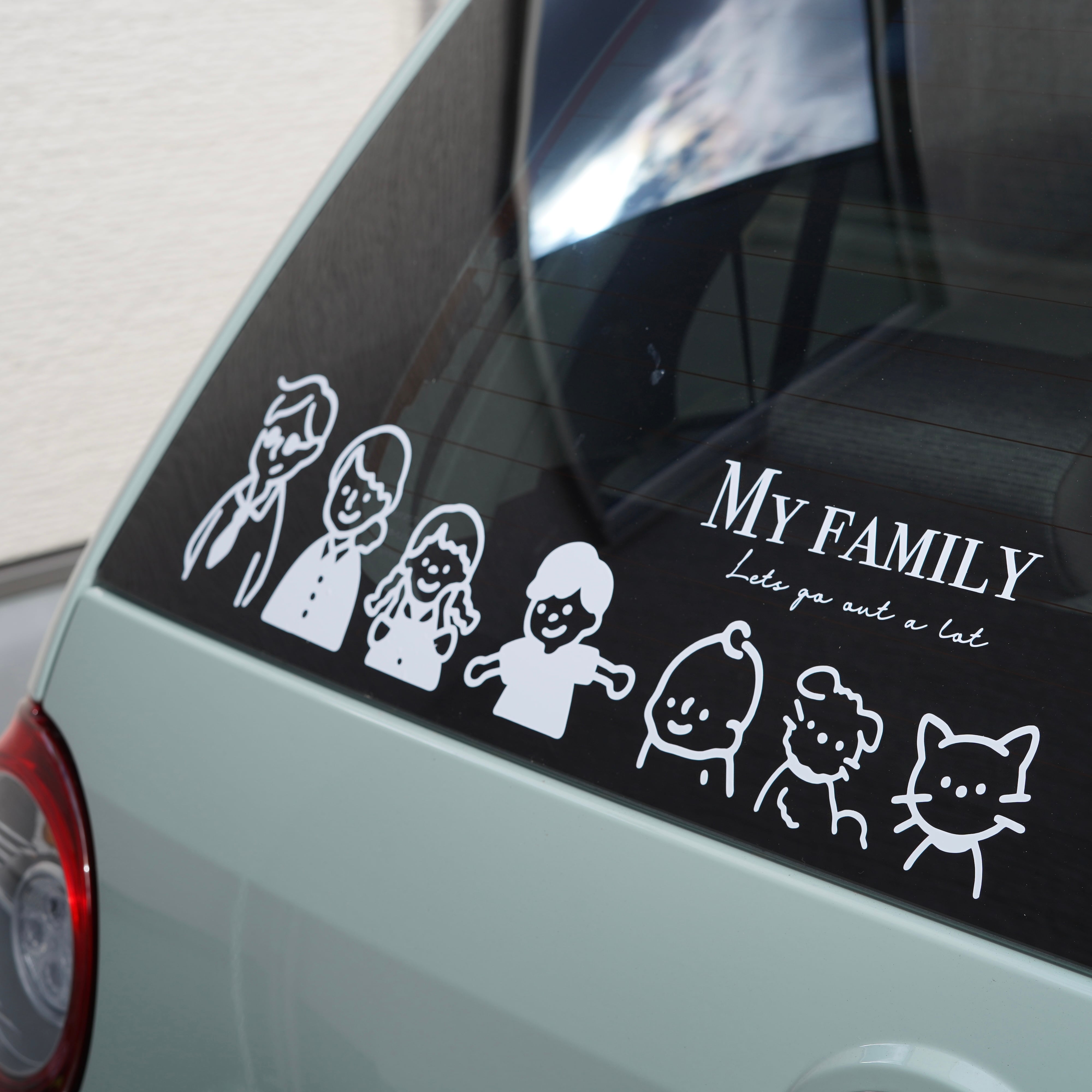 \新生活応援再販/ my family 家族ステッカー