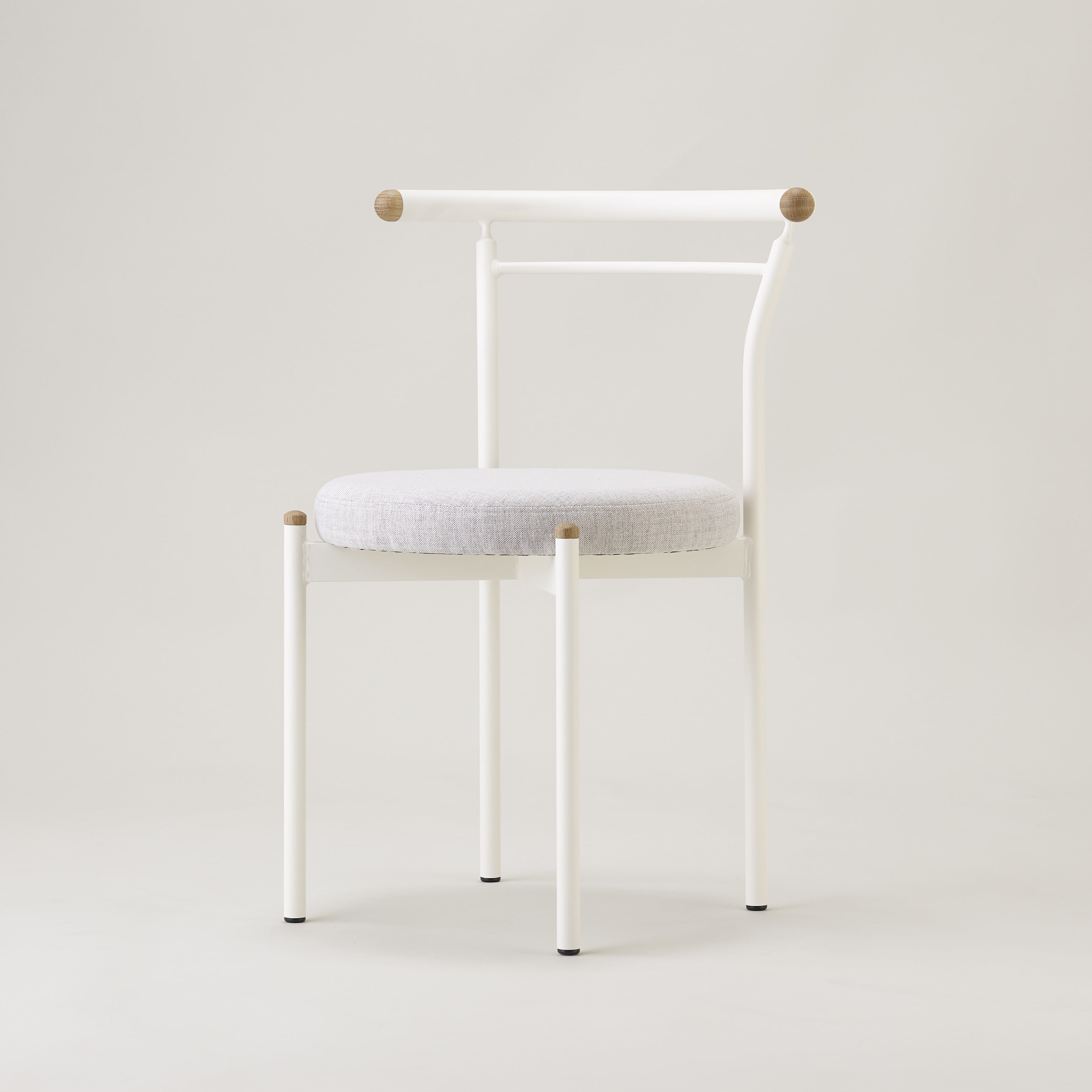 丸みがやさしく包み込むチェア。ROTONDAチェア【FEL2530 FB-A】ダイニングチェア スタッキングチェア 鉄家具 国産家具