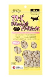ママクック フリーズドライのムネ肉スナギモミックス 猫用 18g