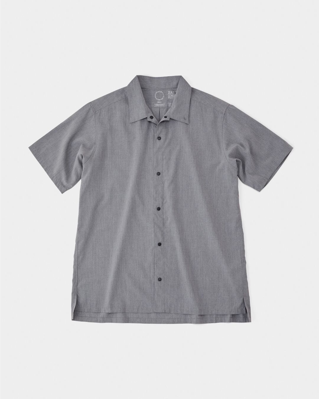 山と道 / Bamboo Short Sleeve Shirt - Men #Gray