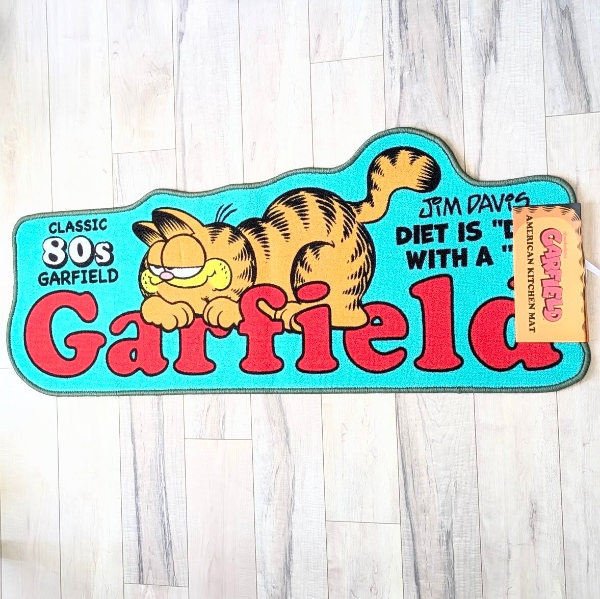 【 Garfield（ ガーフィールド ） 】American MAT ( 裏面滑り止め加工 ) / キッチンマット / ふかふかマット / フロアマット / バス / エントランス / ロングバージョン〚アメリカン雑貨 アメトイ〛